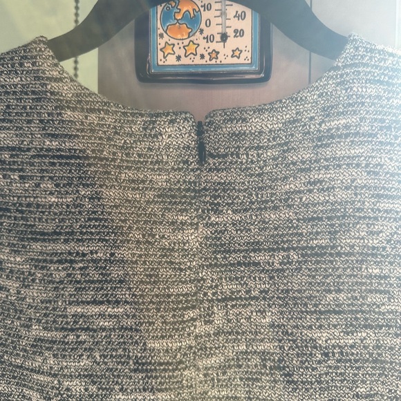 LOFT | Tweed Gray & White Textured Women's Dress Size 2P - Picture 7 of 7